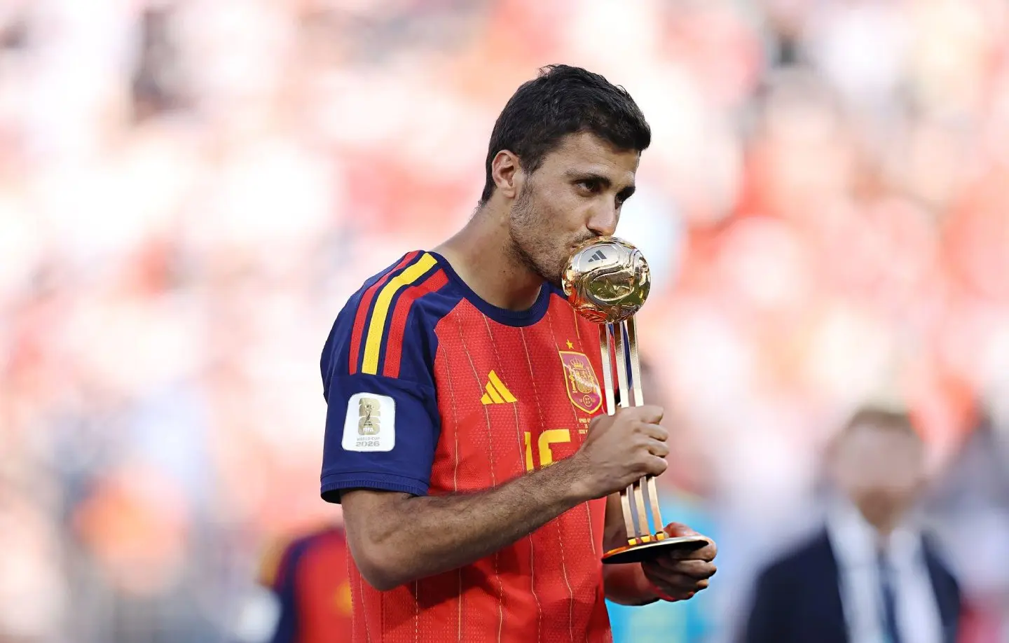 Rodri winning the Golden Ball at World Cup 2026